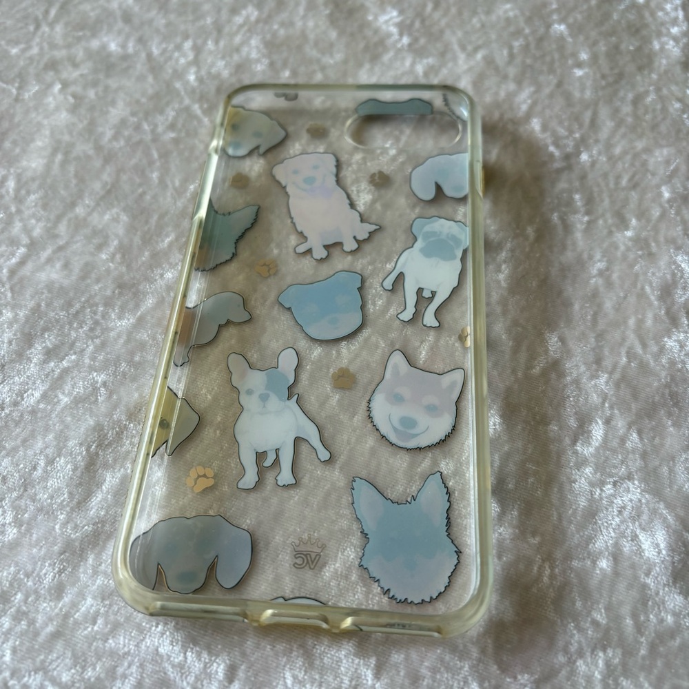Velvet Caviar Dog Phone Case Puppy Pups EUC Apple IPhone 7 8 Plus Cute Clear Fun - Picture 6 of 6